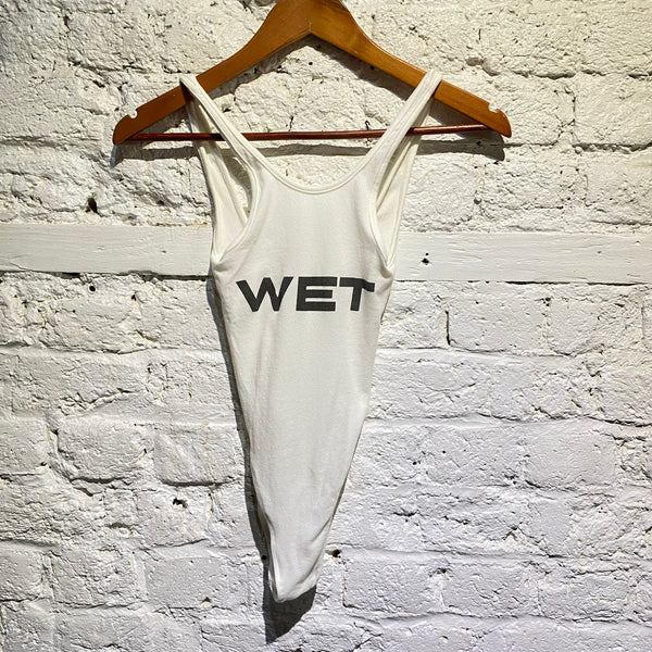 YZY WET WHITE BODYSUIT