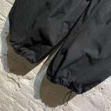 DION LEE BLACK COTTON MIX PARACHUTE PANTS