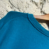 PRADA TEAL BLUE CASHMERE SWEATER
