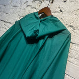 ISSEY MIYAKE TEAL GREEN CAPE JACKET