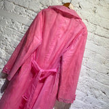 MARTINE ROSE PINK LINED RAIN COAT