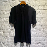 ALEXANDER MCQUEEN BLACK POLO HARNESS SHIRT