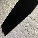 RICK OWENS BLACK STRETCH PENCIL SKIRT