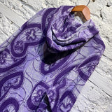 NEEDLES PURPLE PATTERN TOWELLING HOODIE