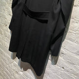 CHRISTIAN LACROIX HOMME BLACK WOOL TRENCH COAT