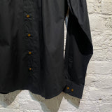 VIVIENNE WESTWOOD BLACK 3 BUTTON KRALL SHIRT