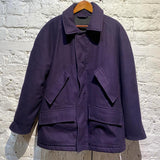 E TAUTZ PURPLE WOOL COAT