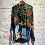 JW ANDERSON PRINTED SHIRT WITH NECK TIE