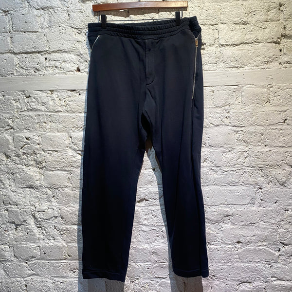 ALEXANDER MCQUEEN BLACK SKULL EMBLEM SWEATPANTS