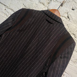 JEAN PAUL GAULTIER HOMME BROWN CHALK STRIPE JACKET