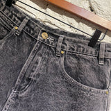BUTTER GOODS BLACK STONEWASH DENIM SHORTS