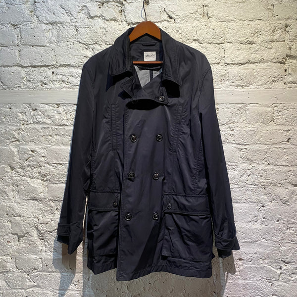 ARMANI COLLEZIONI NAVY RAINCOAT