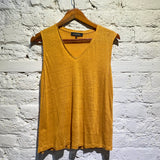 JAEGER ORANGE (TURMERIC) LINEN VEST