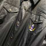 MARINA RINALDI SPORT BLACK SATIN JACKET BEADED