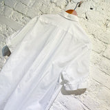 ALEXANDER MCQUEEN WHITE SHORT SLEEVED SHIRT