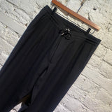 ALEXANDER MCQUEEN MCQ BLACK CREPE SWEATPANTS