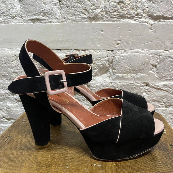 SONIA RYKIEL OPEN TOE PLATFORM HEELS