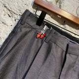LEOMI SADLER GREY TROUSERS WITH PRINT