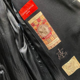 CHRISTIAN LACROIX HOMME BLACK WOOL TRENCH COAT