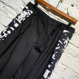 ALEXANDER MCQUEEN MCQ BLACK WHITE PRINT TROUSERS