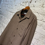 OUR LEGACY BROWN/BROWN CHECK SHIRT