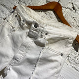 MAISON MARGIELA OFF-WHITE DENIM TROUSERS