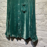 SIES MARJAN GREEN VELVET SHIRT