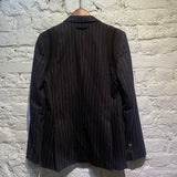 JEAN PAUL GAULTIER HOMME BROWN CHALK STRIPE JACKET