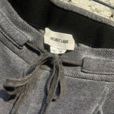 HELMUT LANG GREY CROPPED SWEATPANTS