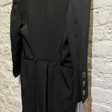 VIVIENNE WESTWOOD BLACK POLY/SILK JACKET WITH TAILS