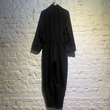 CO BLACK WIDE COLLAR JUMPSUIT