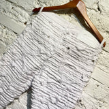 GUAPI RAW EDGE WHITE SKINNY JEANS