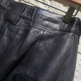 TELFAR BLACK LEATHER MINI