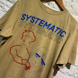 PLYS “SYSTEMATIC” KHAKI WASH T-SHIRT