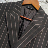 VERSACE VERSUS VINTAGE BROWN CHALK STRIPE SUIT