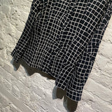 HAIDER ACKERMANN BLACK/WHITE GRID SHIRT