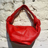 BOTTEGA VENETA RED NAPPA LEATHER BAG
