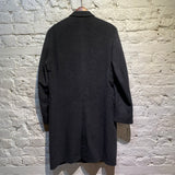 KENZO HOMME CHARCOAL WOOL CASHMERE COAT