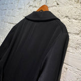 CHRISTIAN LACROIX HOMME BLACK WOOL TRENCH COAT