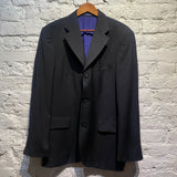 KENZO HOMME BLACK WOOL 3 BUTTON SUIT
