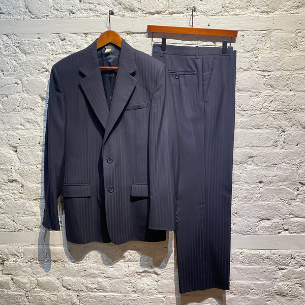 VERSACE VINTAGE NAVY SUIT