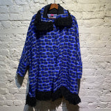 SAVE THE QUEEN! WOOL PONCHO COAT