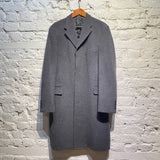 KENZO HOMME CHARCOAL GREY WOOL CASHMERE OVERCOAT