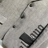 JOHN GALLIANO GALLIANO GREY HERRINGBONE JACKET