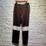 WALES BONNER BROWN/CREAM TRACK BOTTOMS