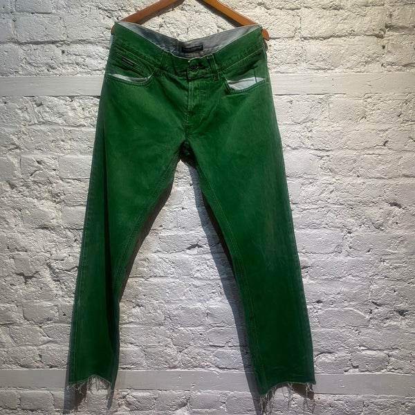 DOLCE & GABBANA GREEN JEANS