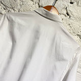 DIOR WHITE COTTON HIDDEN BUTTONS SHIRT