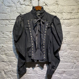 DOLCE & GABBANA D&G GREY COTTON BLOUSE