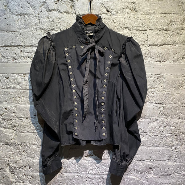 DOLCE & GABBANA D&G GREY COTTON BLOUSE