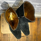 VIVIENNE WESTWOOD BLACK SUEDE JESTER BOOTS